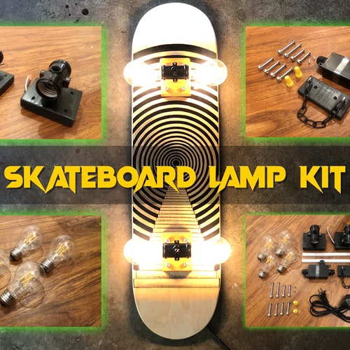 Skateboard Lamp Kit With or Without Bulbs NO DECK INCLUDED Etsy