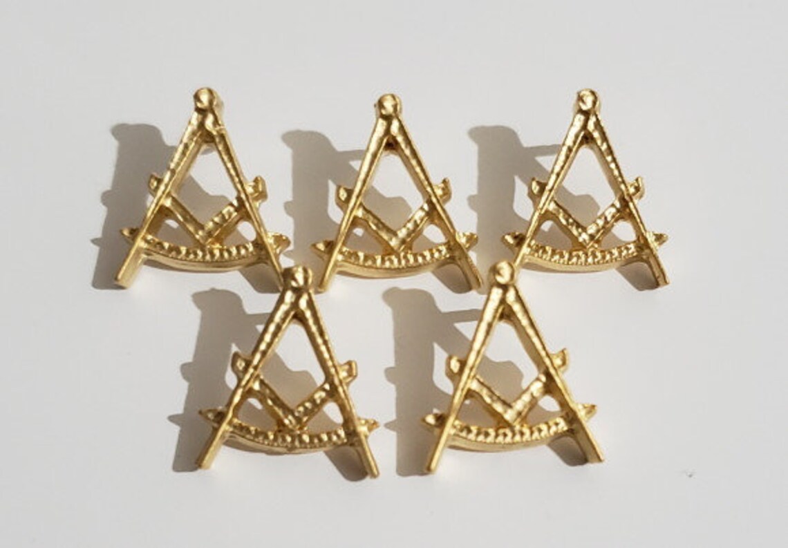 Masonic past master mason lapel pin badge freemason 5 pcs Etsy