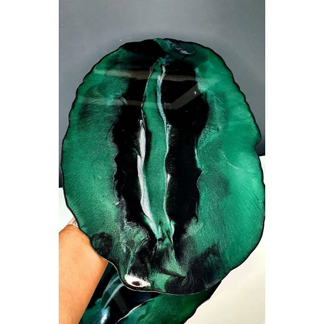 Placemats Resin Placemats Green Places Mats Places Mats Etsy UK