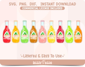 Mexican Soda Jarrito - Latinx - Mexican Food SVG - Latino Culture Sticker Bundle - Svg File for Cricut - Mexican Culture drinks PNG