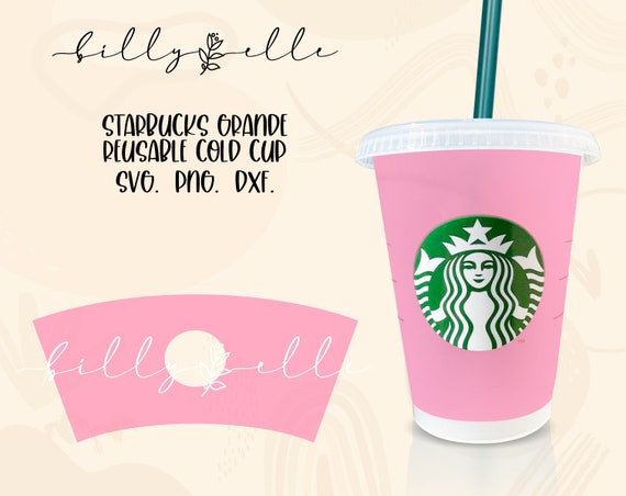 16oz Cold Cup Full Wrap - Digital Download SVG Files For Cricut -  Silhouette - Wrap Template - Starbucks Grande 16 oz Template