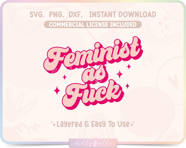Feminist as Fuck SVG Women Rights Quotes Silhouette - Etsy