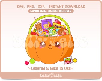 Panier citrouille citrouille bonbon mexicain SVG - mignons bonbons d'halloween mexicains PNG - fichiers Cricut en couches faciles d'automne - en-cas mexicains halloween