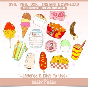 La Michoacana MEGA bundle SVG - Mexican Snacks Abstract Digital Download SVG Cricut - Silhouette - Mexican Food