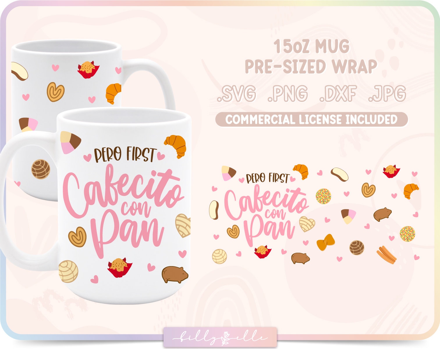 Cafecito & Pan Dulce! Mug – Crafty Creations By Cynthias