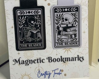 The Reader Tarot Card Magnetic Bookmark - Set of 2 - Mystical Gift