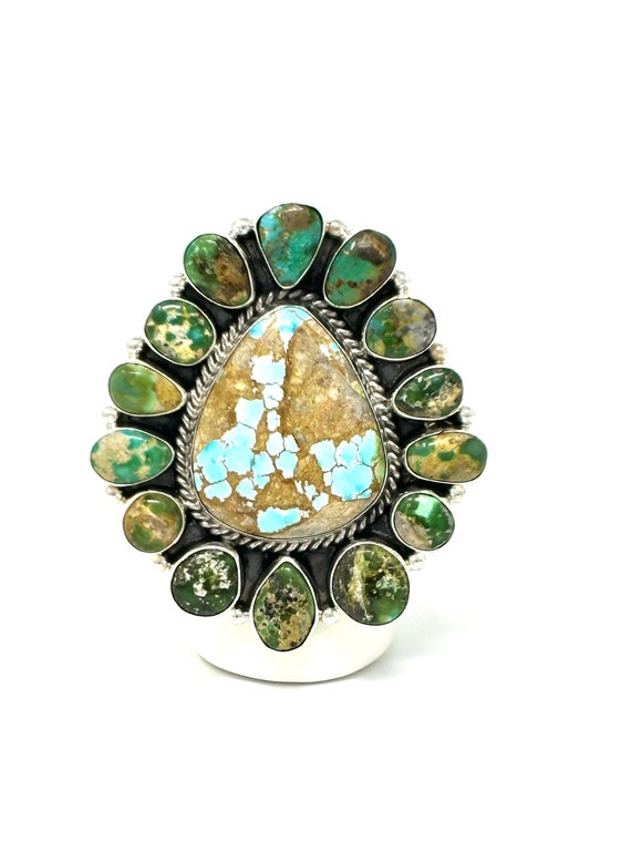 Sonora Gold & Mine 8 Turquoise Blossom Ring