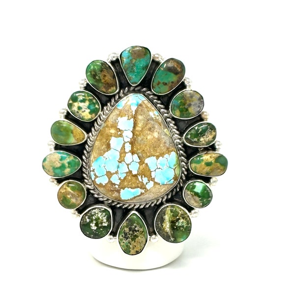 Sonora Gold & Mine 8 Turquoise Blossom Ring