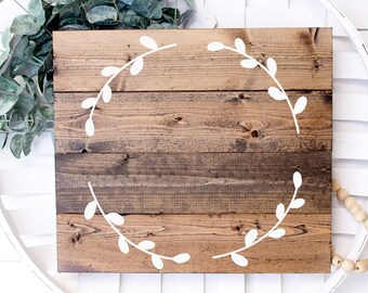 Leaf Wreath SVG: Monogram Border, Circle Frame (Digital Download)