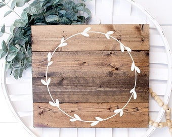 Leaf Wreath SVG: Monogram Border, Circle Frame Cut File (Cricut, Silhouette)