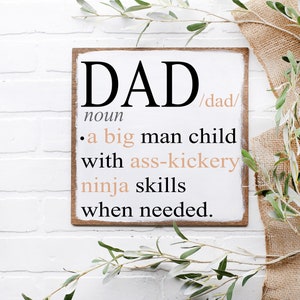 Papà definizione in formato SVG, regalo per la festa del papà, divertente file di taglio per il download digitale della festa del papà per tazze, magliette o sottobicchieri