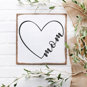 Fichier de coupe de coeur de maman, Formats svg dxf eps png et pdf