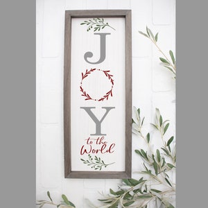 Alegría SVG, Alegría al mundo, Navidad svg, Porche Sign Svg, Invierno svg, Archivos de silueta, Decoración de Navidad svg, ScanNCut
