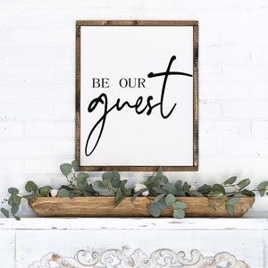 Be our guest digital print. Guest room printable wall decor