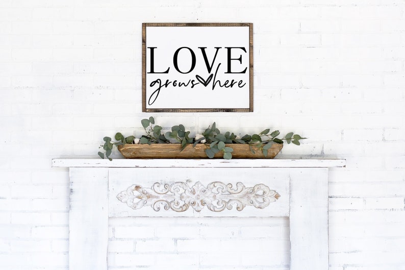 Love Grows Here SVG: Wedding, Family, Valentine Quotes (Digital Download) image 2