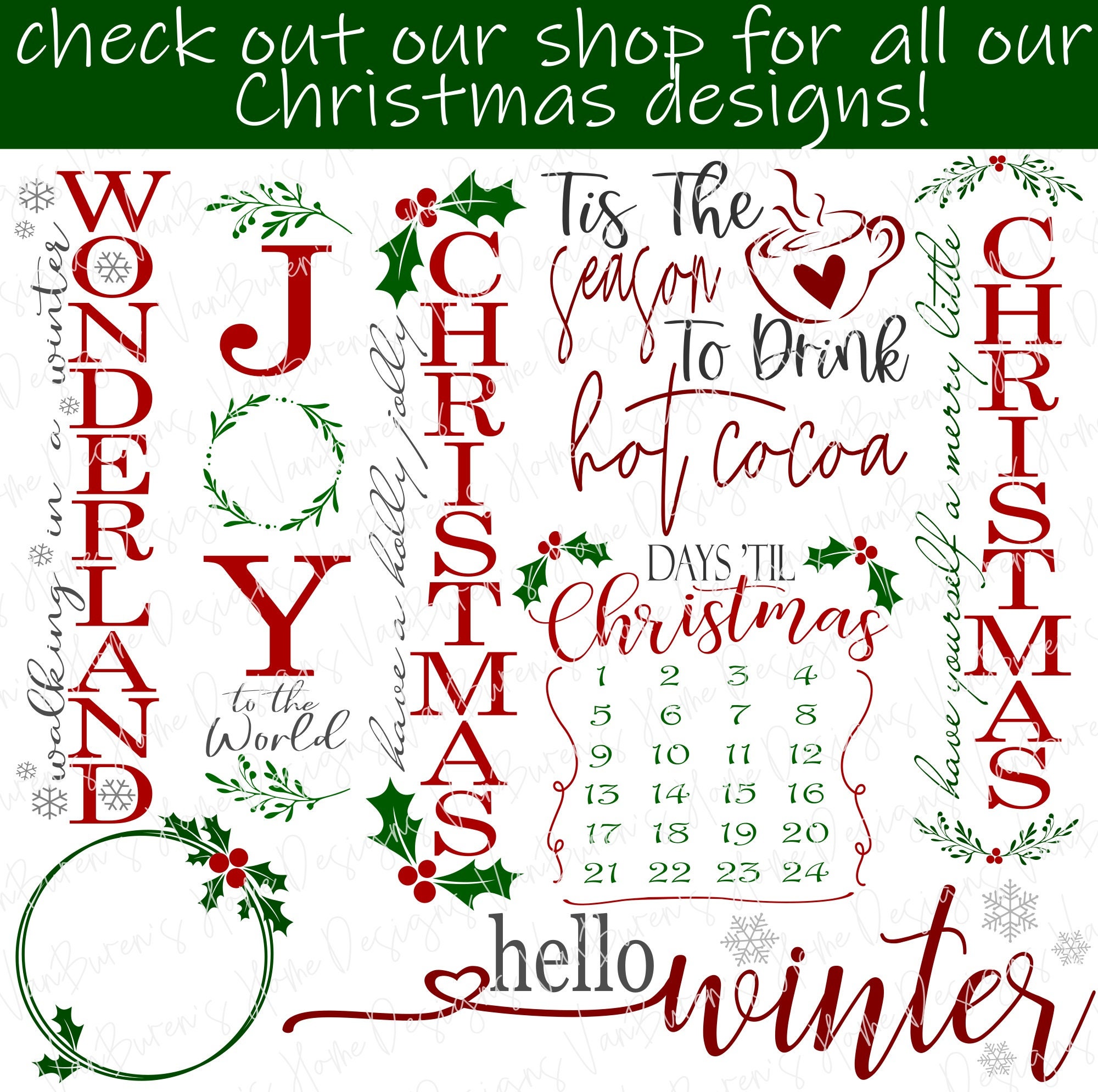 Winter Wonderland SVG: Christmas Porch Sign, Cricut Cut File - Etsy