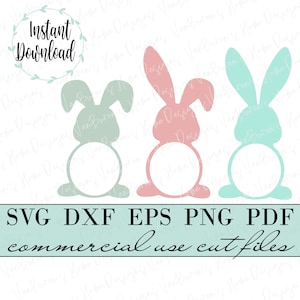 Easter monogram svg, Easter name tags, Bunny monogram svg, bunny name svg, monogram frame svg