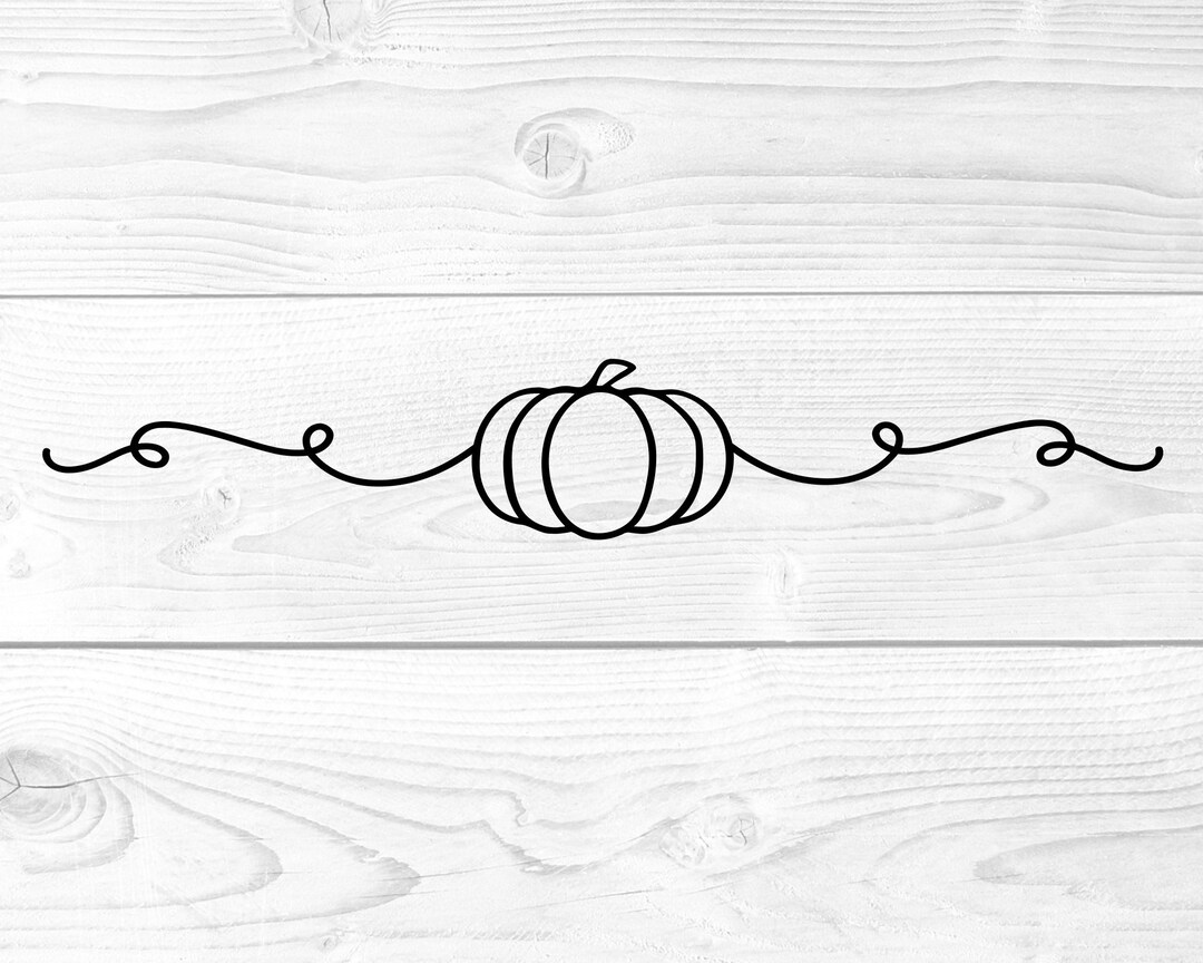 Pumpkin Vine Design, Pumpkin Outline Svg, Pumpkin Decal Svg, Pumpkin