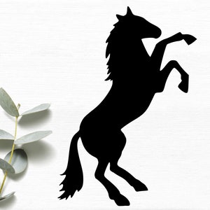 Rearing Horse Cut File, Formats svg, dxf, eps, pdf and png