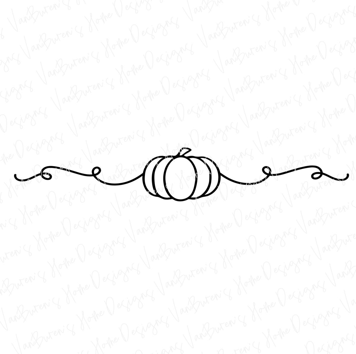 Pumpkin Vine Design Pumpkin Outline Svg Pumpkin Decal Svg - Etsy