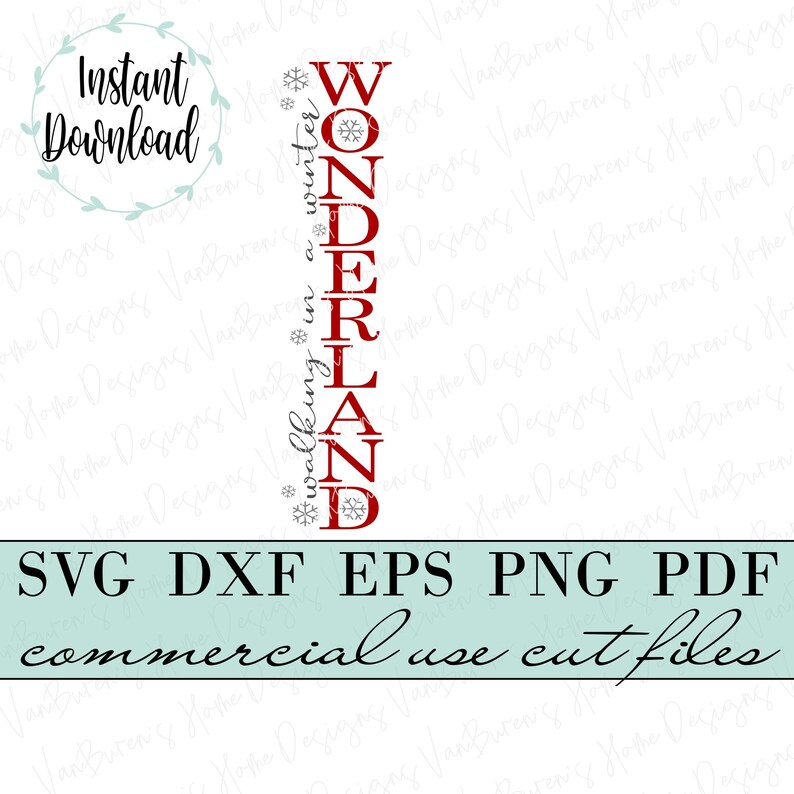 Winter Wonderland SVG: Christmas Porch Sign, Cricut Cut File - Etsy