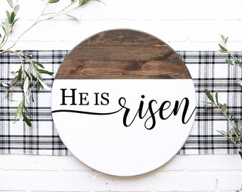 He Is Risen Easter SVG: Christian Cricut Design (Digital Download)