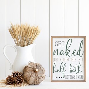 Get Naked Half Bath SVG, Get Naked svg, Bathroom Sign SVG, Powder Room svg, Half Bath Svg, png, eps, pdf, png image 3