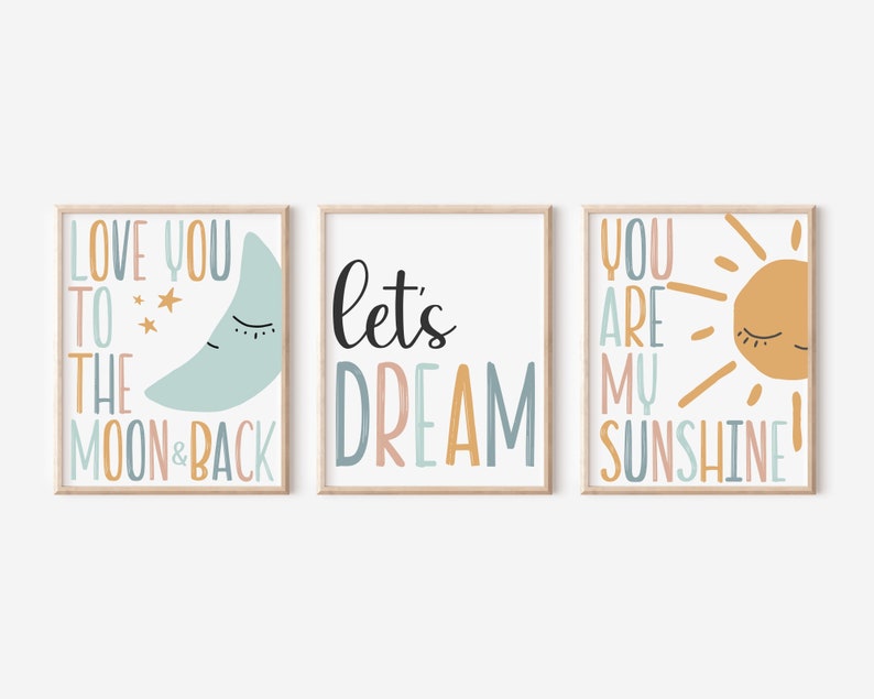 You Are My Sunshine Printable Nursery Rhyme Wall Art Over - Etsy