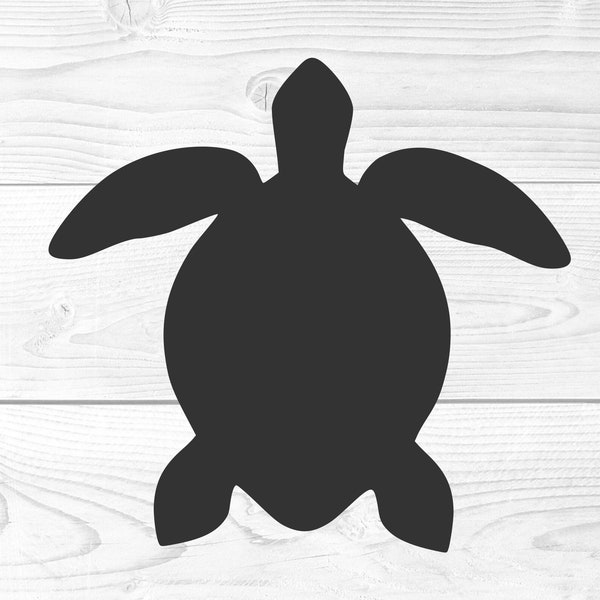 Sea Turtle Cut File Formats svg dxf eps pdf and png