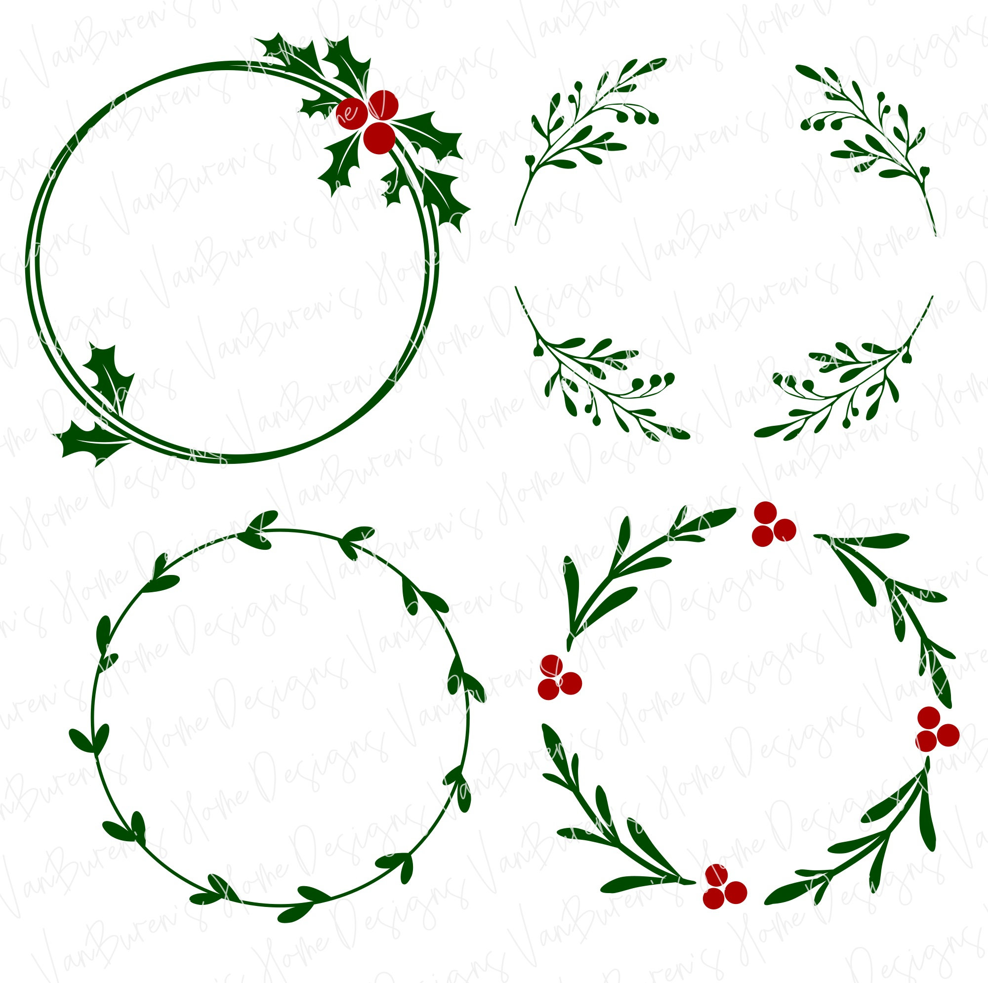Christmas Wreath Svg 