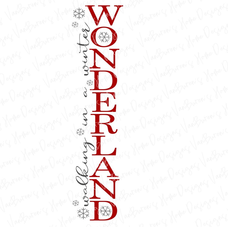 Winter Wonderland SVG: Christmas Porch Sign, Cricut Cut File - Etsy