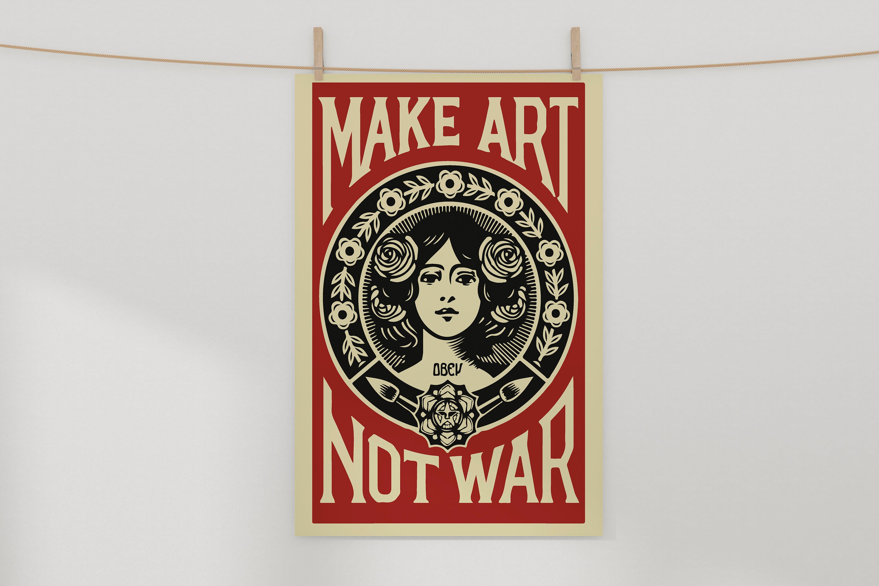 Make Art Not War by Shepard Fairey Classic Litho Printable Etsy Make Art Not War by Shepard Fairey Classic Litho Printable Etsy