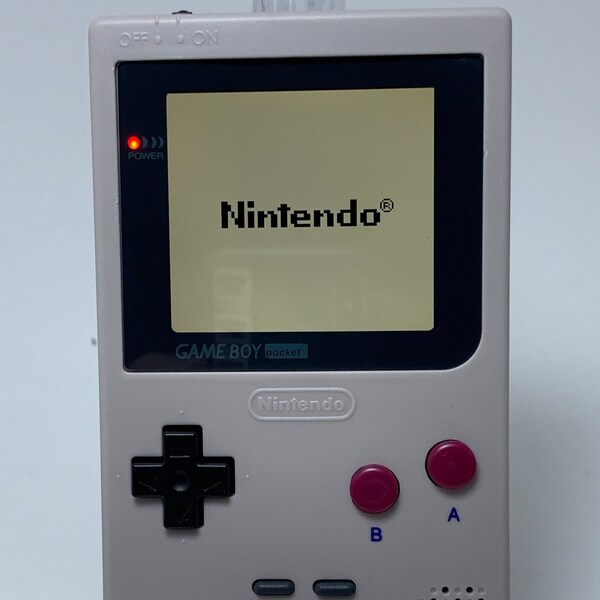 Gameboy Pocket with Full Sized IPS Bright Screen and Multiple Color Palettes