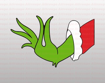Download Grinch Hand Svg Etsy
