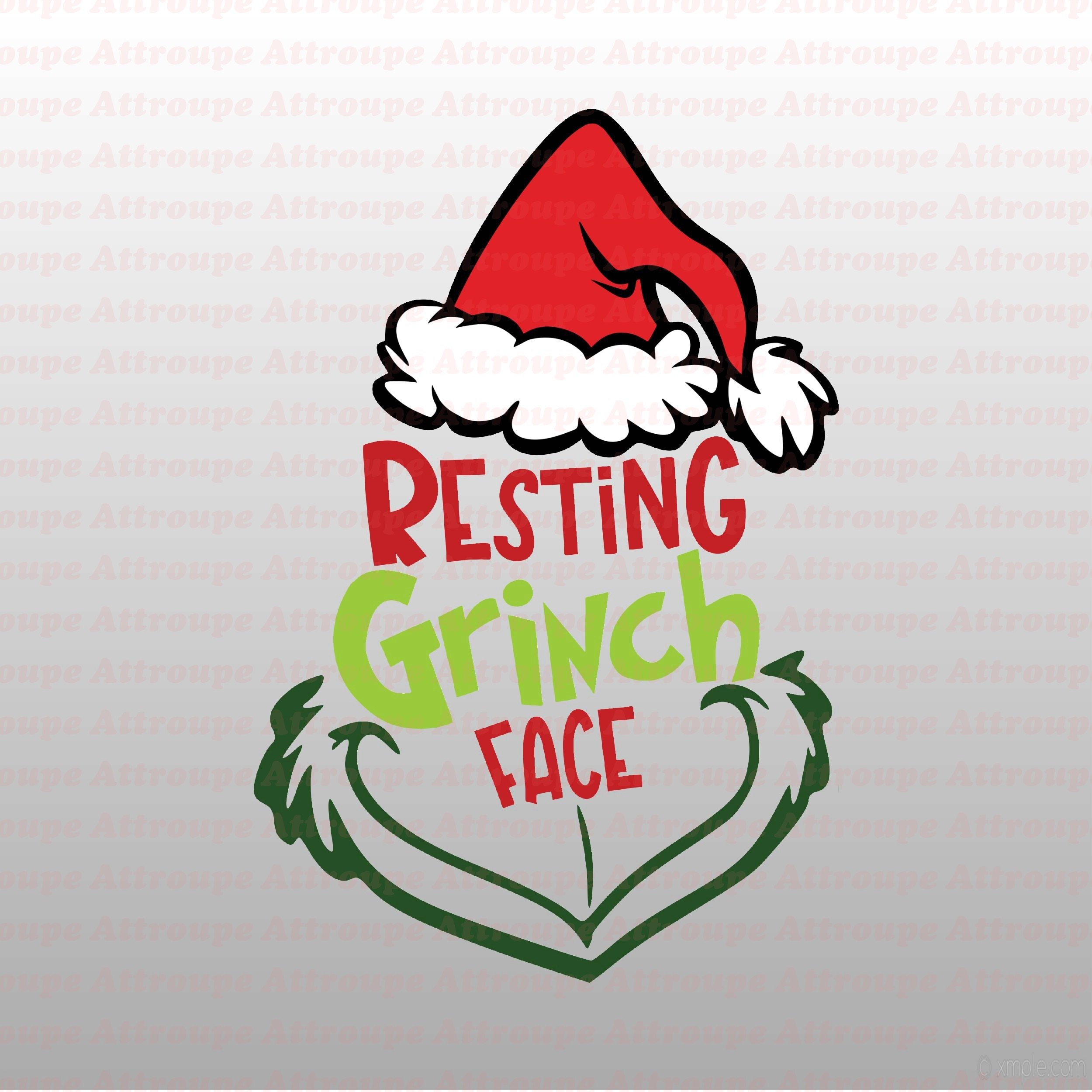 Resting Grinch Face Svg Funny Christmas Grinch The Grinch Svg Svg | The