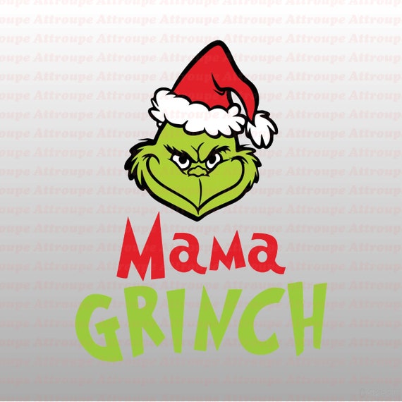 Download Mama Grinch Face Christmas Dr Seuss Svg 2 Svg Dxf Cricut Etsy