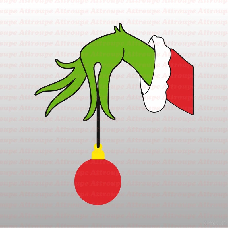 Grinch Hand Christmas Dr Seuss SVG 2 svg dxf Cricut Etsy
