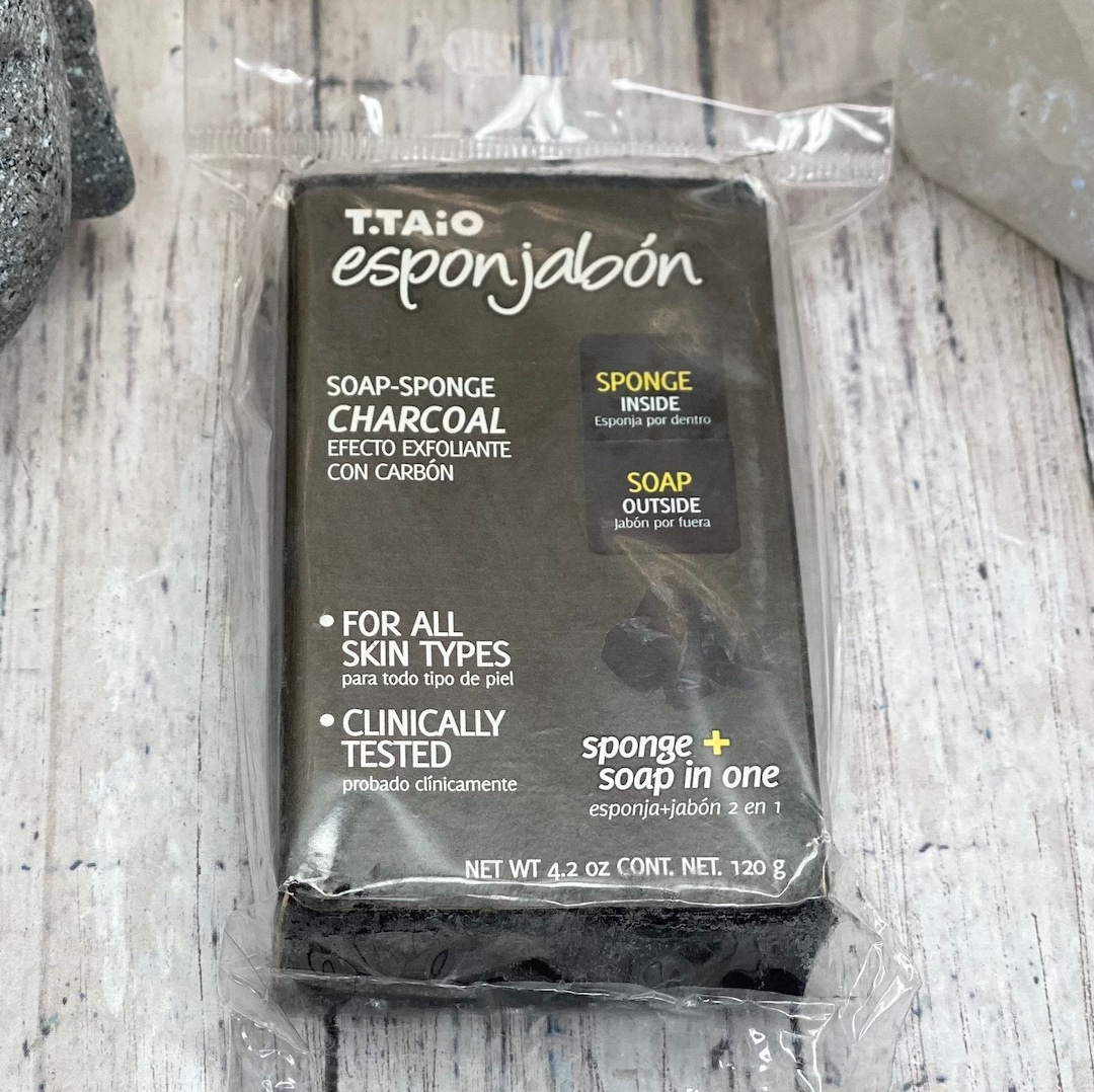 CHARCOAL T.TAIO Esponjabon Etsy