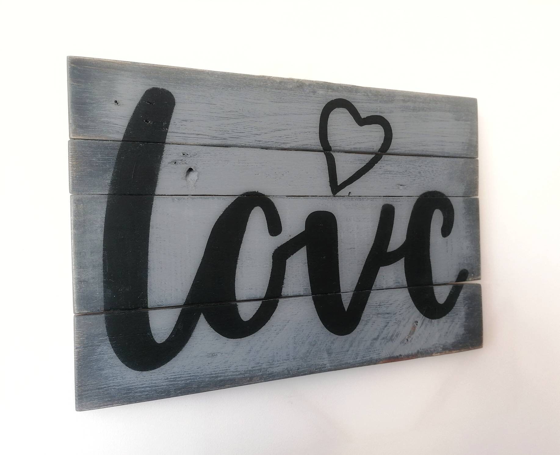 Love rustic wall sign bedroom living room hallway | Etsy