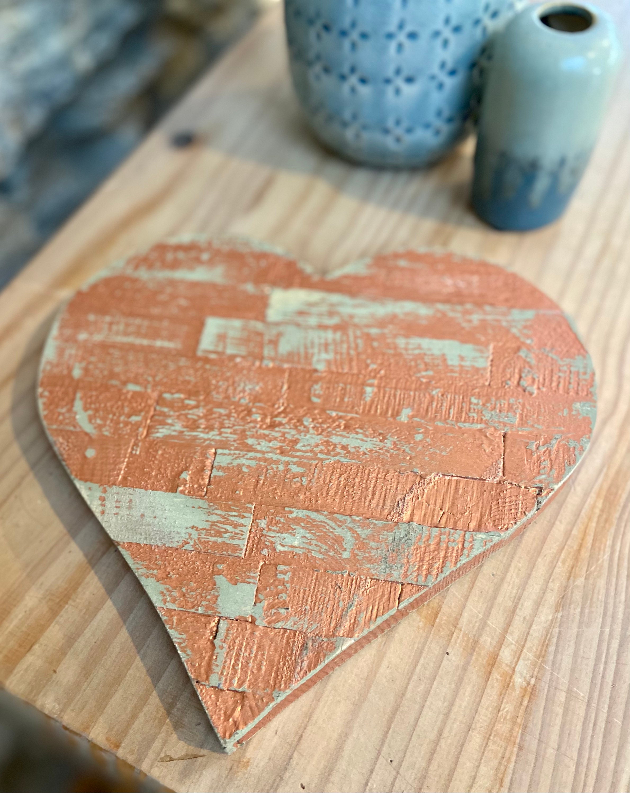Handcrafted Rustic Wood Hanging Heart Heart Wall Hanging Etsy
