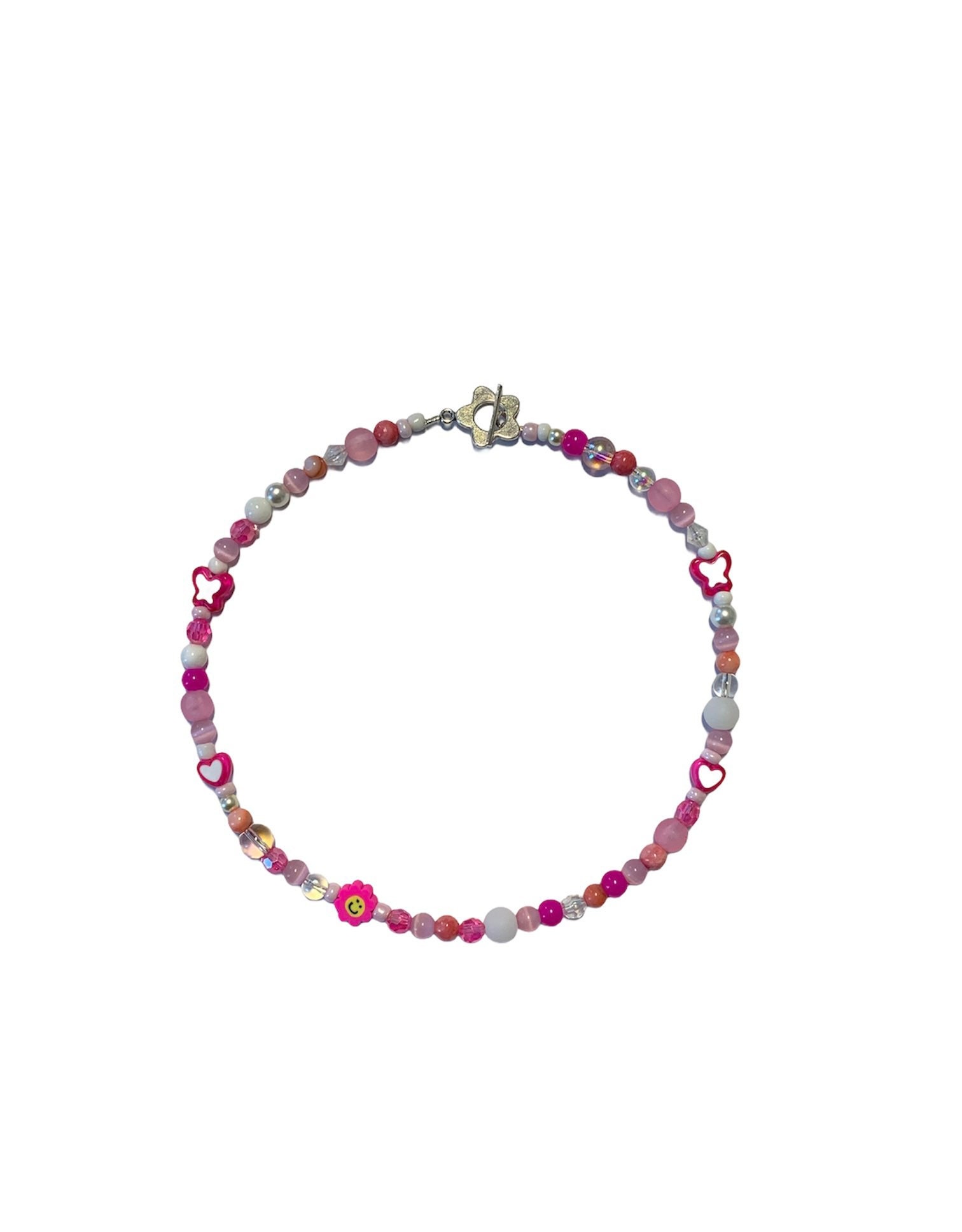 Funky summer y2k beaded necklace Etsy