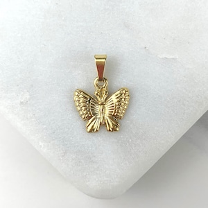 18k Gold Filled Butterfly Pendant For Wholesale and Jewelry Supplies
