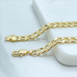 18k Gold Filled Miami Cuban Link Chain 6mm Thickness, 18 or 32 inches of length, Unisex Curb Link Chain, Wholesale Jewelry Making Supplies