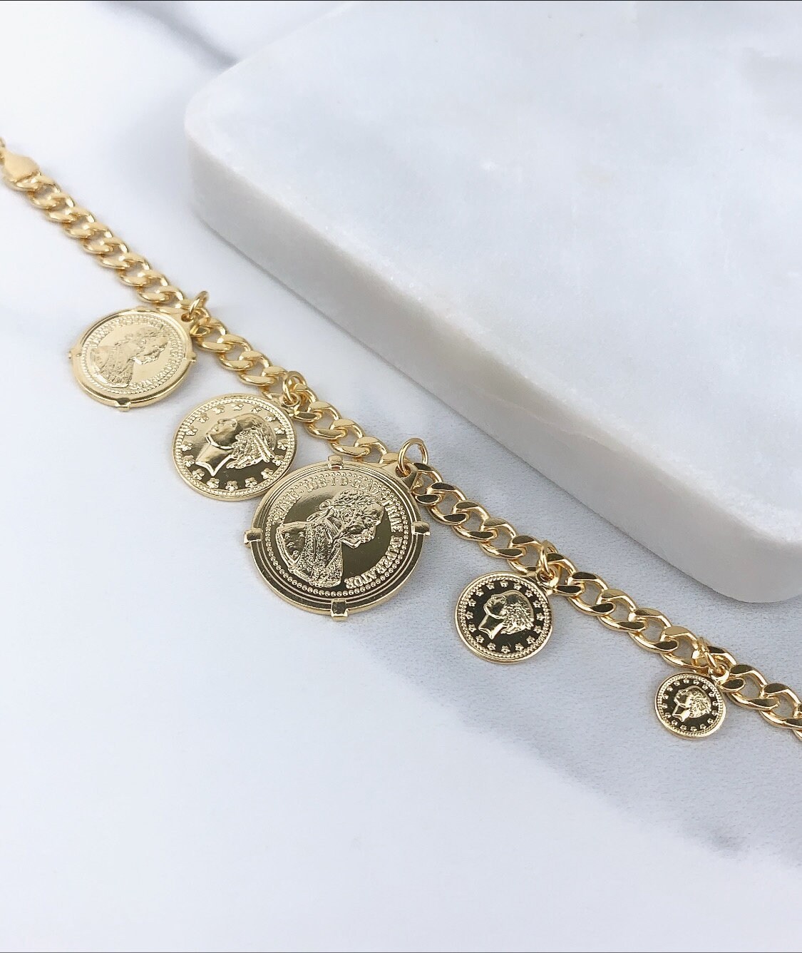 18k Gold Filled American Coins Different Sizes Coins Charm - Etsy
