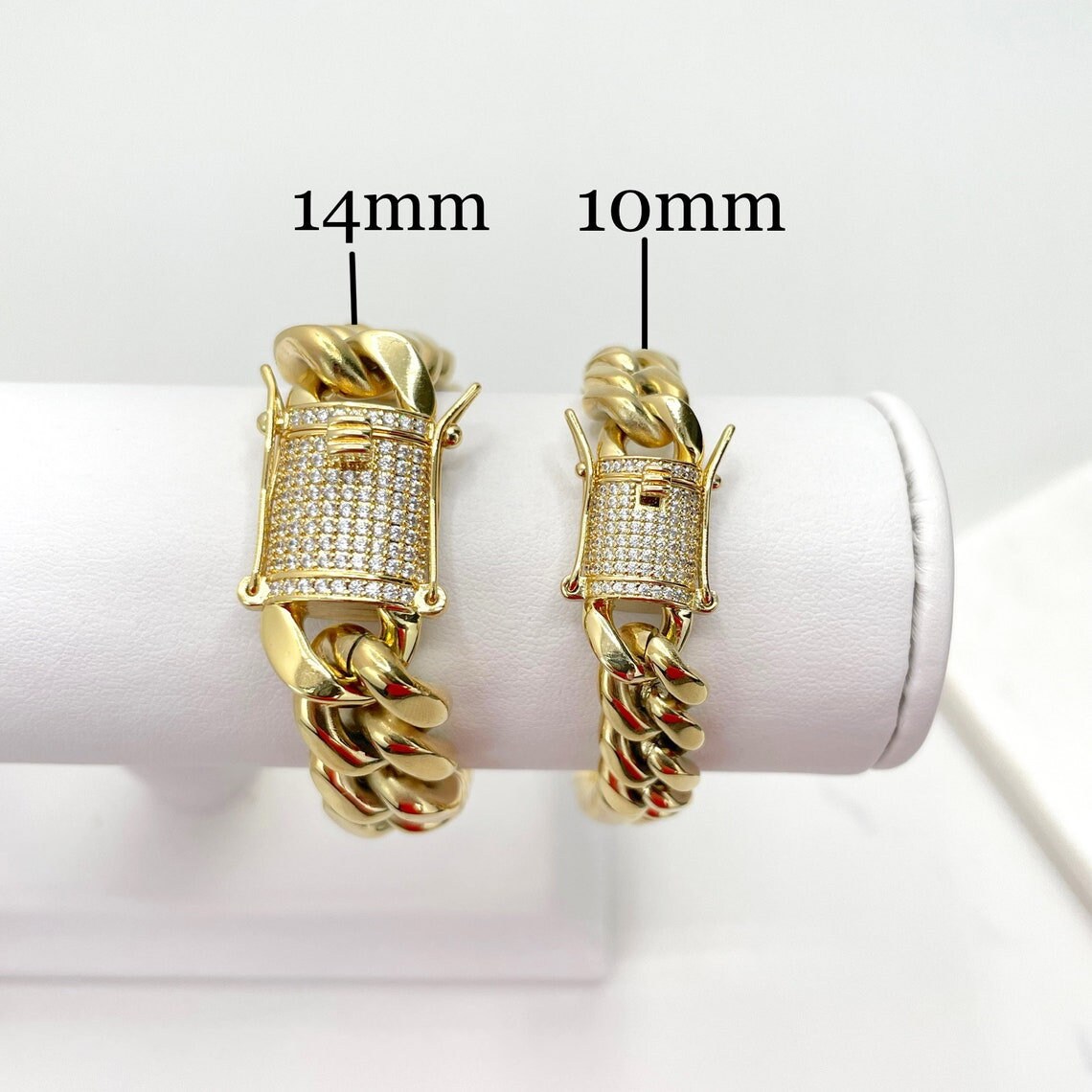 Miami Cuban Link Bracelet 14mm - Handmade In The USA | Lirys Jewelry - Foto 5