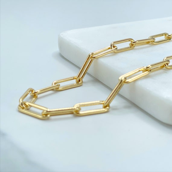 Gold filled paperclip chain wholesale deals