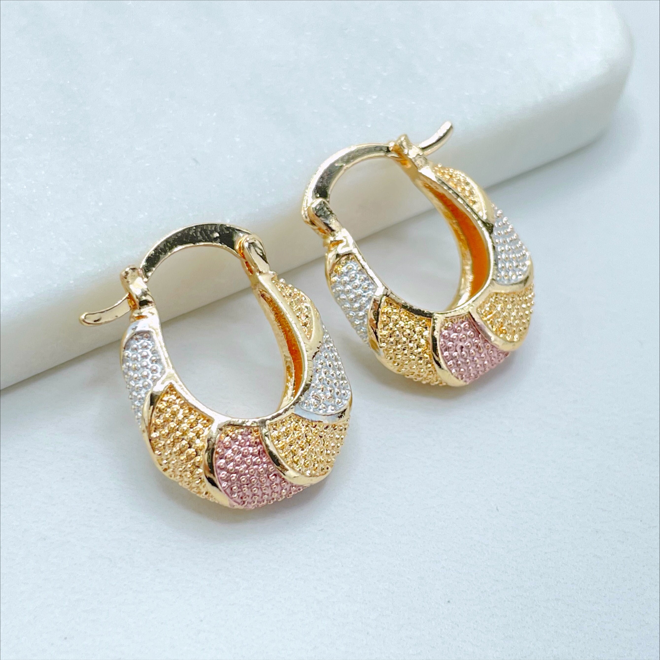 4 Gold Tone Hoops or Dangle DIY Earrings - Jewelry Making for Two