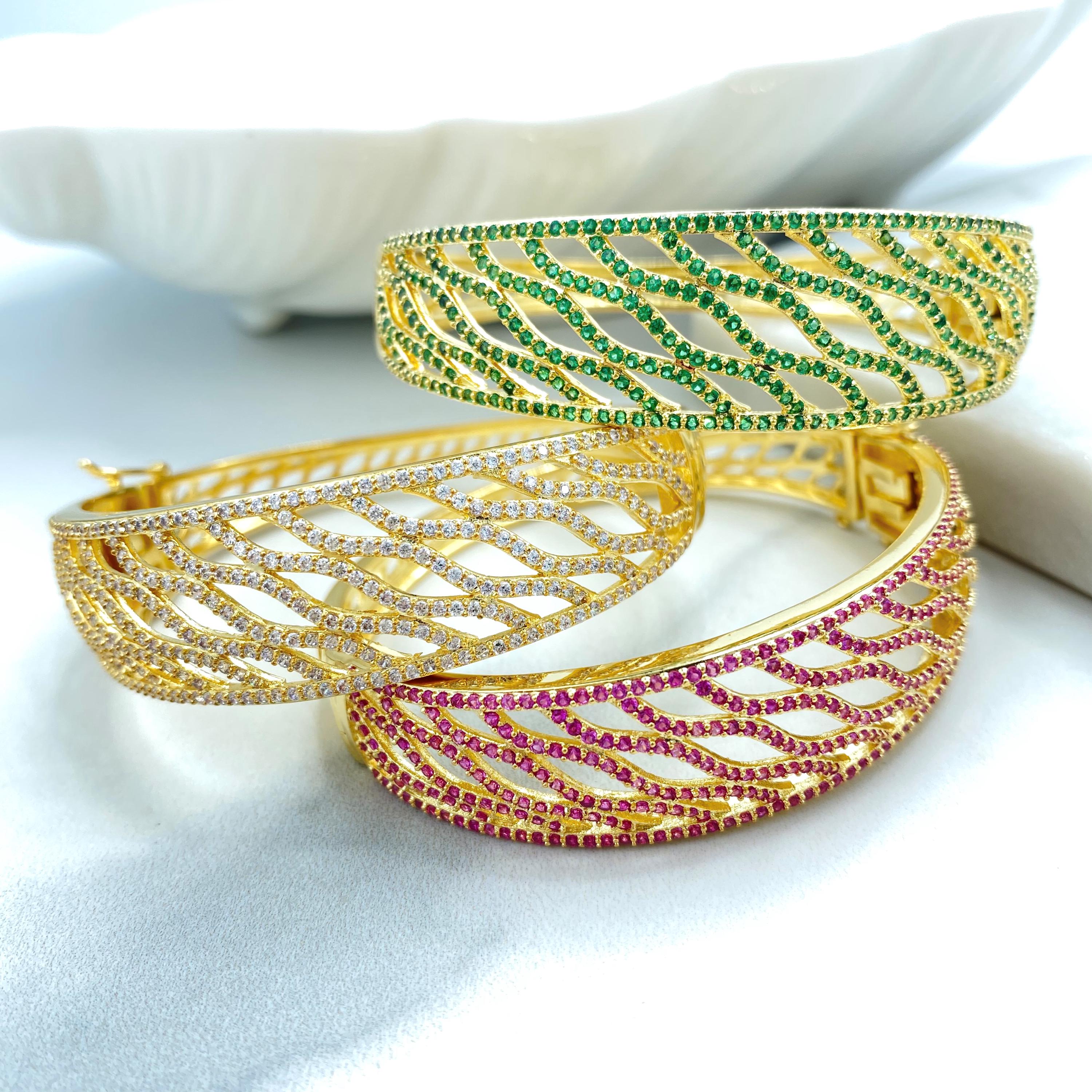 Tri Color Bangle - Etsy