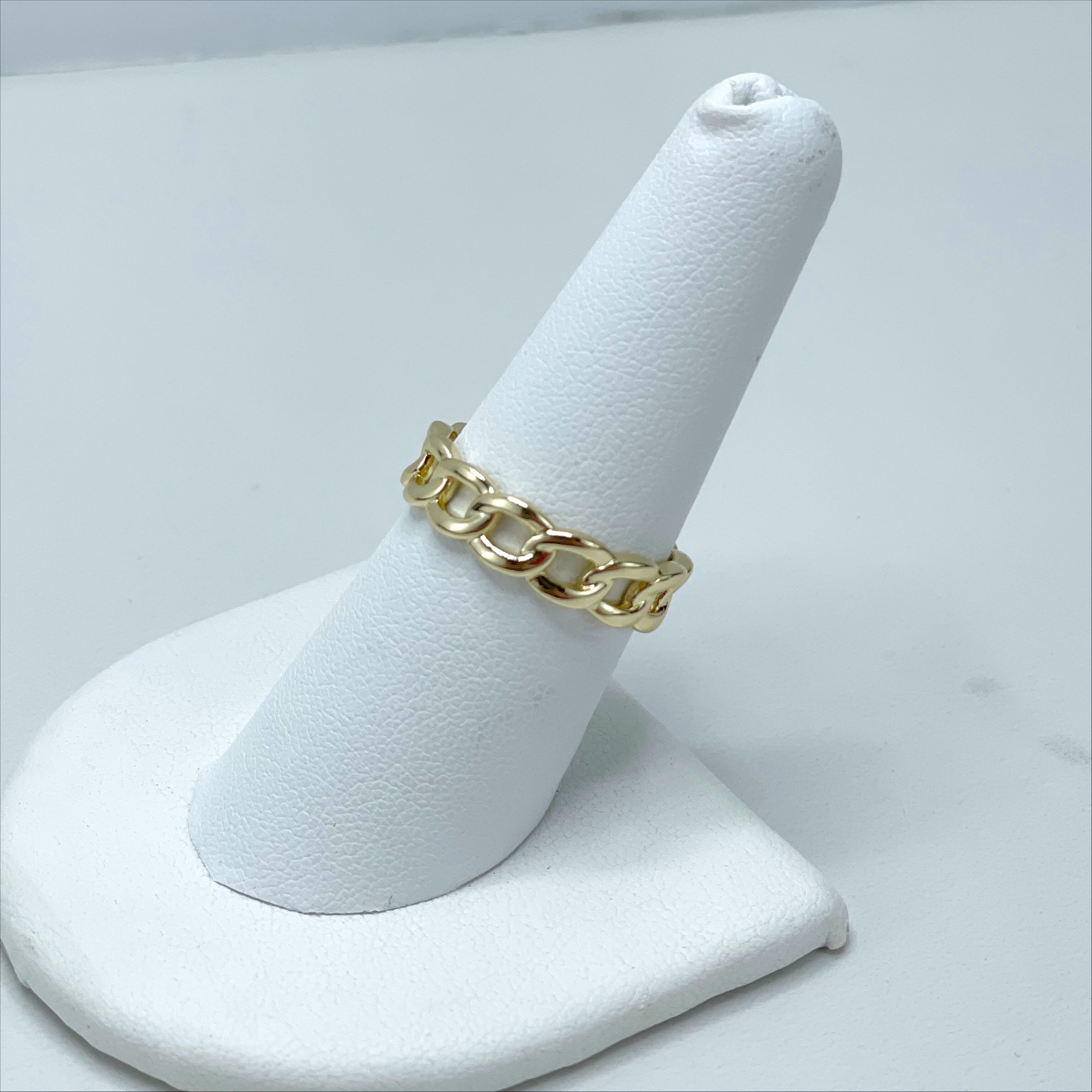 Bague Gourmette Or 18 Carats - Taille 48.5 - Occasion Bon état