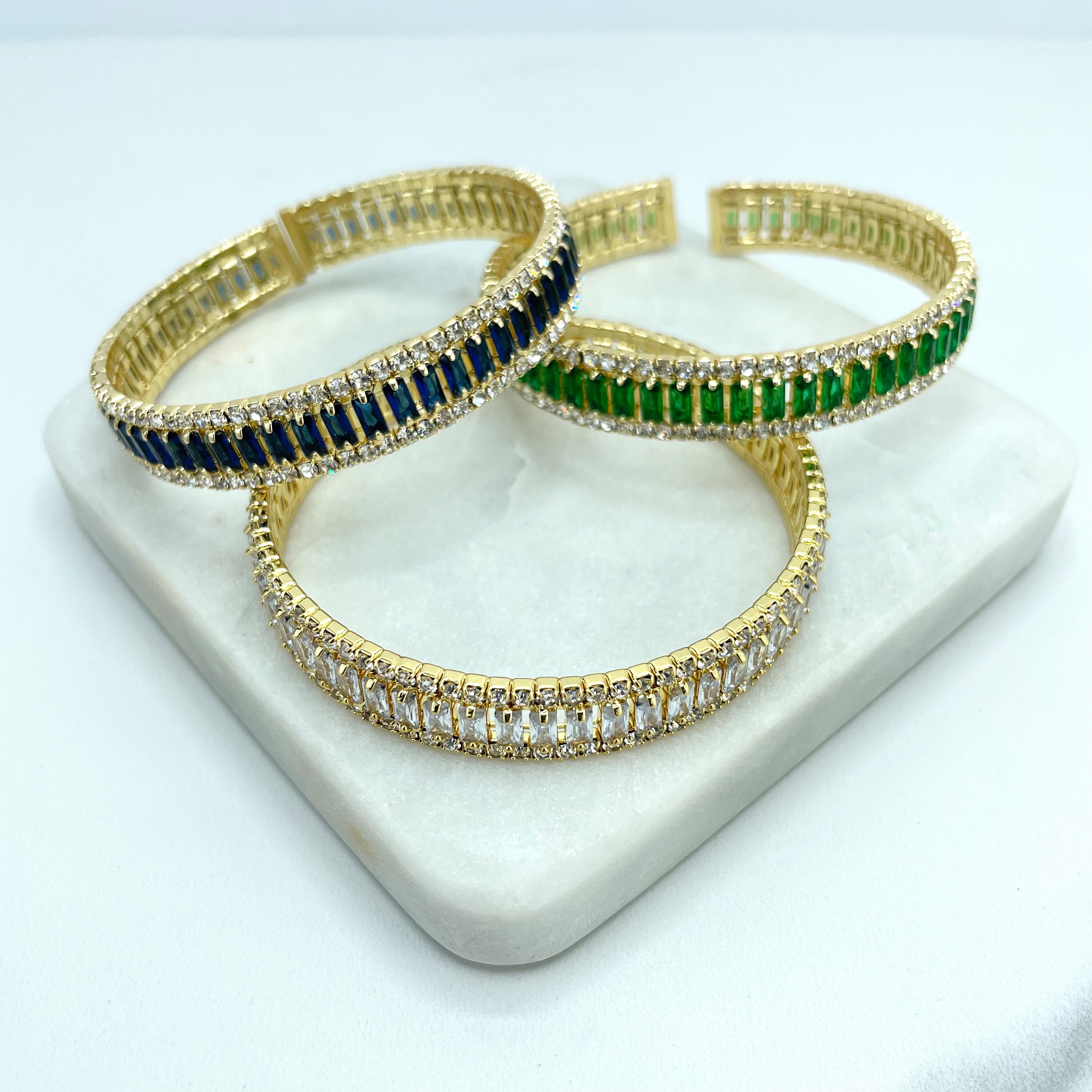 Bracciale Rigido Riempito In Oro 18k Con Palline In Oro Massiccio - Foto 7